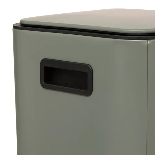 Poubelle carrée 30L DELTA Kaki vue détaillée