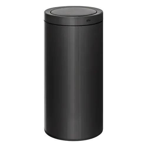 Poubelle automatique 40L DELTA Noir vue de face