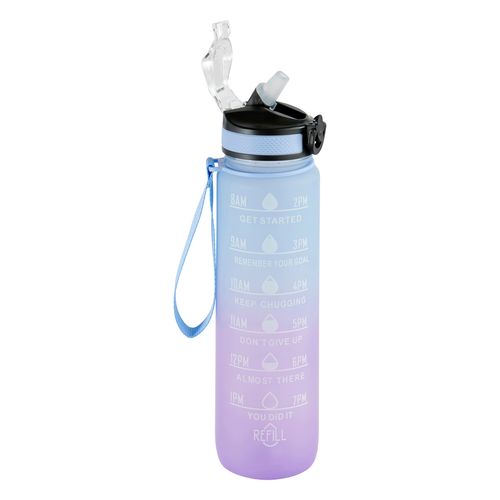 Bouteille de sport + paille 1L ALTO Multicolore