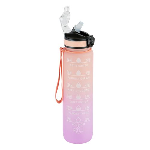 Bouteille de sport + paille 1L ALTO Multicolore