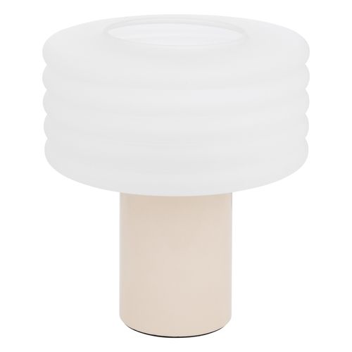 Lampe de chevet H. 36 cm ASTI Beige vue 3/4