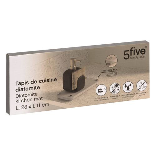 Tapis En Diatomite Gris 28x11cm