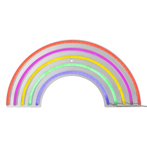 Néon mural LED USB L. 38 cm ARC EN CIEL Multicolore vue 3/4