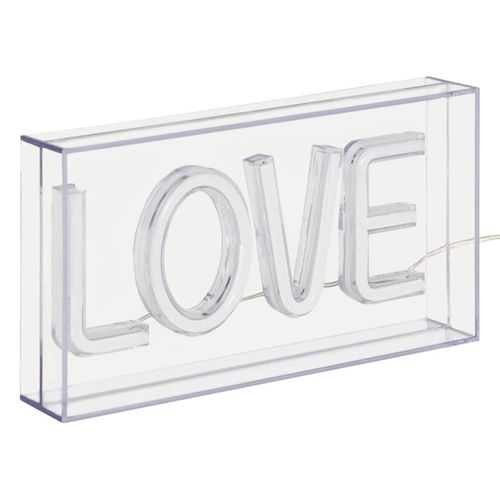 Néon à poser LED USB L. 23 cm LOVE Rose vue détaillée