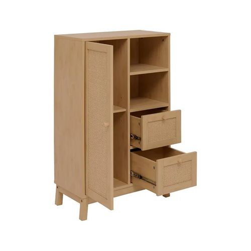 Meuble De Rangement Cane 2 Tiroirs 1 Porte 5five