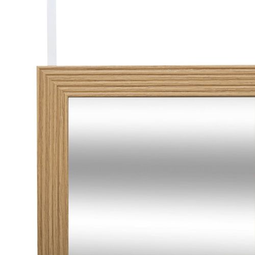 Miroir De Porte à Suspendre En Bois Tasso - Beige