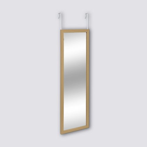 Miroir De Porte à Suspendre En Bois Tasso - Beige