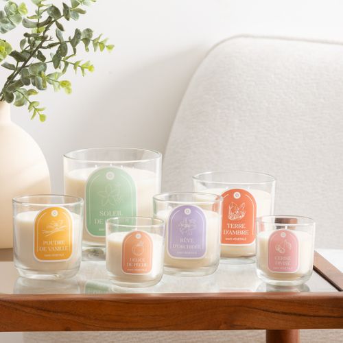 Bougie Parfumée " Floa" Pêche 210g