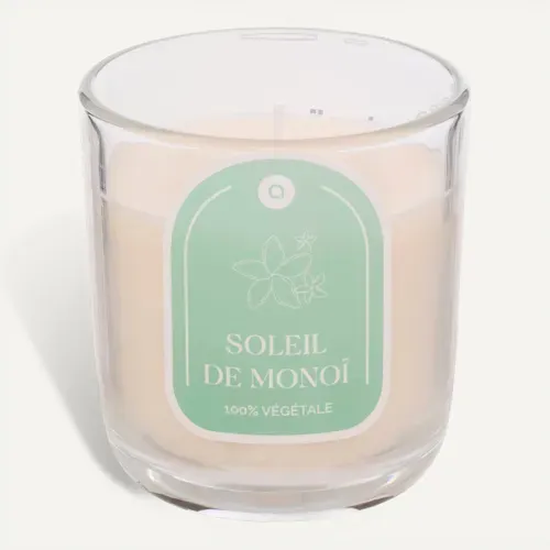 Bougie 210 g FLOA Monoï vue 3/4