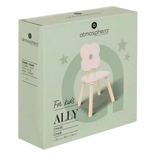 Chaise Enfant "douceur Fleur" 47cm Rose