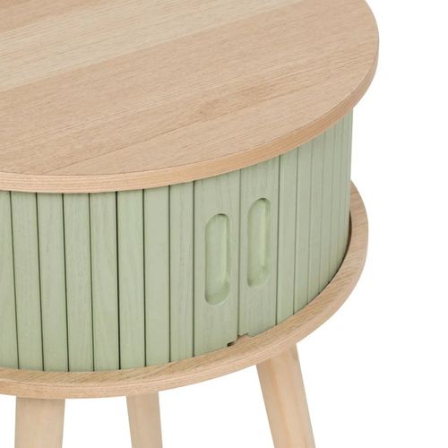 Chevet Rond 2 Portes Vert Nysos Atmosphera