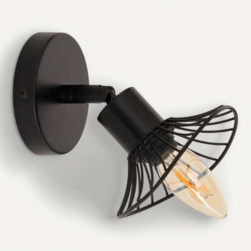 Applique Adelia 10 Cm Métal Noir Atmosphera