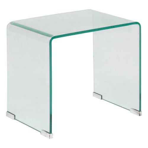 Lot De 2 Tables Gigognes En Verre Trempé Transparent
