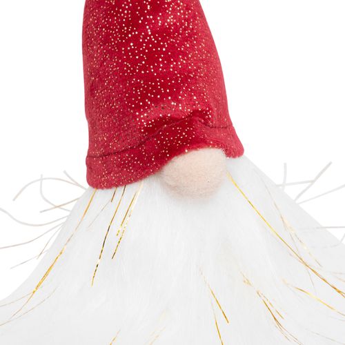 Gnome LED H. 13 cm - Rouge ou doré