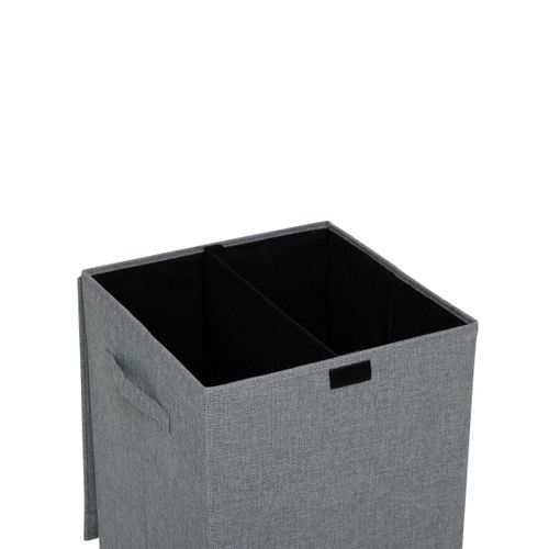 Panier À Linge 3 Compartiments Avec Couvercle - Système De Tri Du Linge