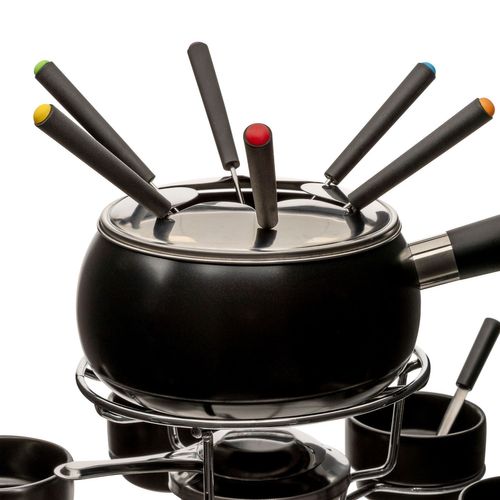 Service à Fondue Rotatif 6 Personnes - Noir