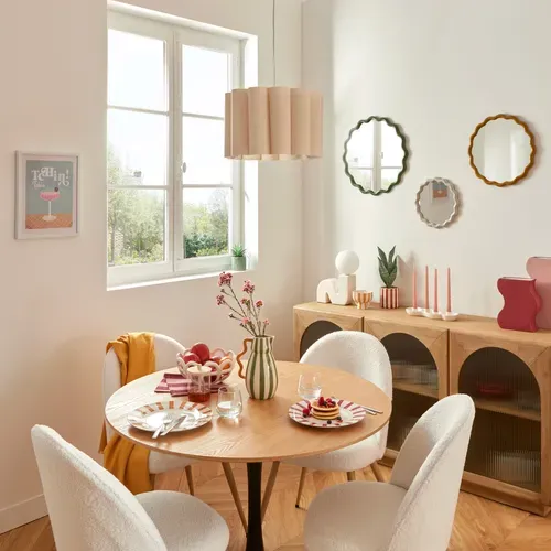 Suspension D. 37 cm RONA Beige vue d'ambiance 1