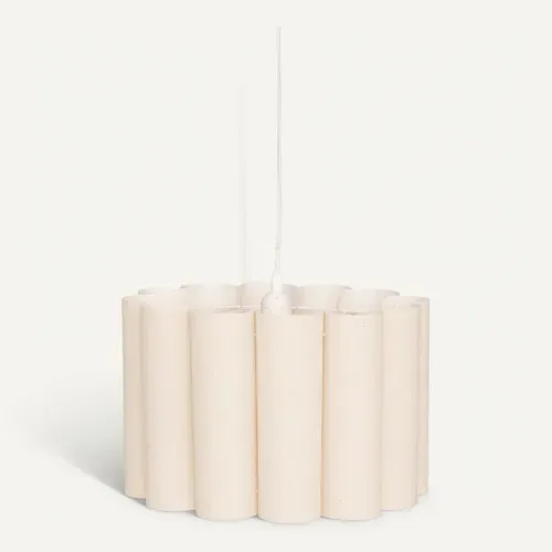 Suspension D. 37 cm RONA Beige vue de face