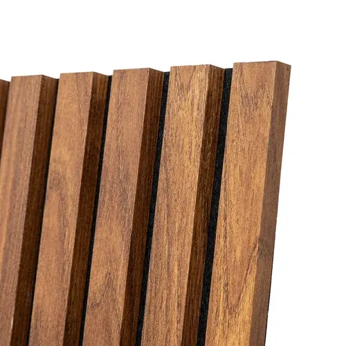 Panneau mural déco 240x60 cm COLVA Marron/Noir