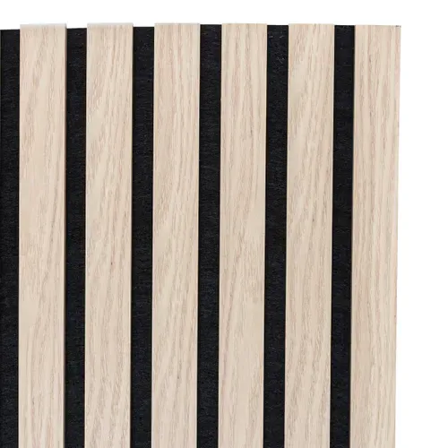 Panneau mural déco 120x60 cm COLVA Naturel/Noir vue accessoires