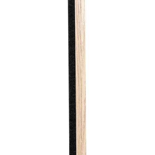 Panneau mural déco 120x60 cm COLVA Naturel/Noir vue de profil