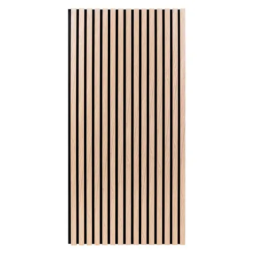 Panneau mural déco 120x60 cm COLVA Naturel/Noir vue 3/4