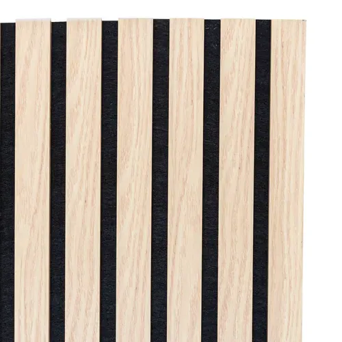 Panneau mural déco 120x60 cm COLVA Naturel/Noir