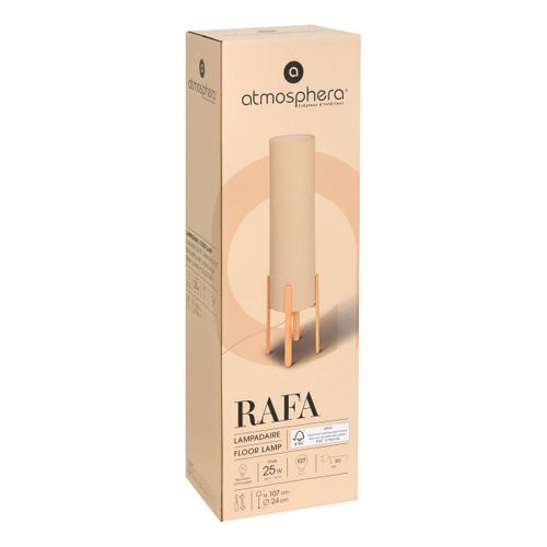 Lampadaire Droit Secteur Rafa Beige H107cm