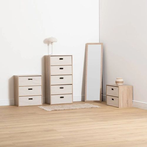 Commode 3 Tiroirs Tissu Beige Dress Up 5five