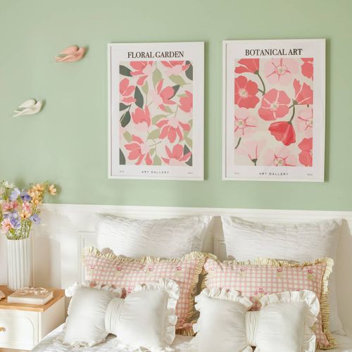 Affiche Encadrée Fleur De Rose 50x70cm