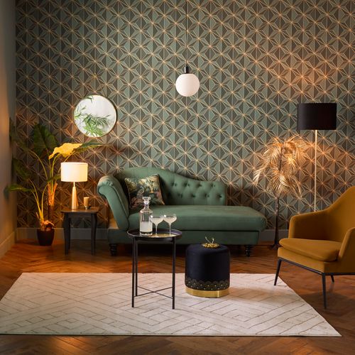 Déco De Noël Arbre Lumineux Palmier Feuilles Dorées 120 LED Blanc Chaud H 120 Cm