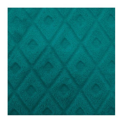 Plaid Bleu Canard Motif Losange En Relief  180 X 230 Cm