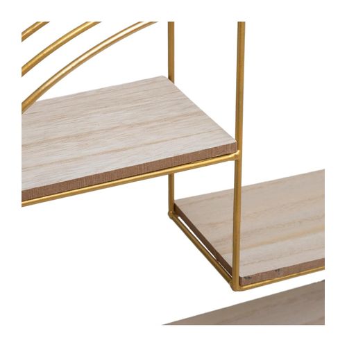 Etagère Murale En Métal Doré 39 X 36 Cm