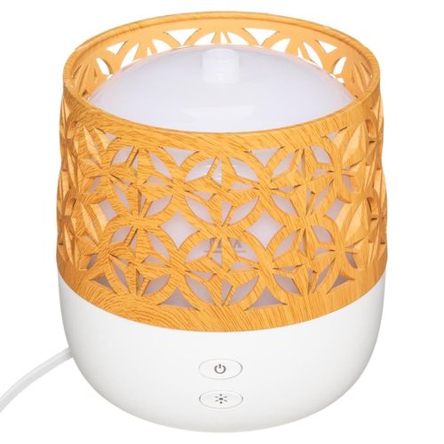 Diffuseur D'huiles Essentielles - Blanc et Effet Bois 100 Ml