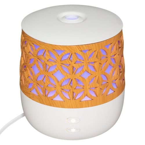Diffuseur D'huiles Essentielles - Blanc et Effet Bois 100 Ml