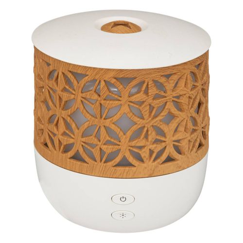 Diffuseur D'huiles Essentielles - Blanc et Effet Bois 100 Ml