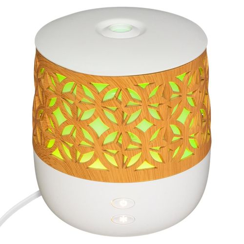 Diffuseur D'huiles Essentielles - Blanc et Effet Bois 100 Ml