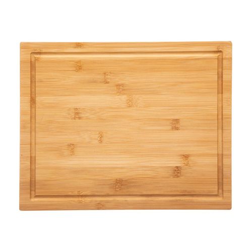 Planche à Découper En Bambou Avec Bac Tiroir Intégré En Inox 35 X 28.5 Cm