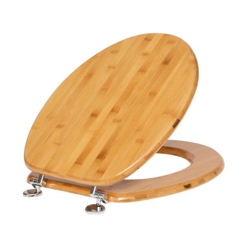 Abattant Wc En Bambou Avec Charnières En Zinc