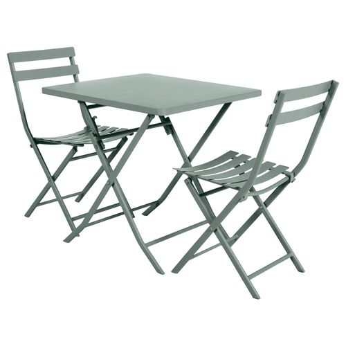 Table carré 2 personnes GREENSBORO Vert olive