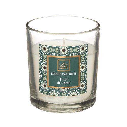 Bougie Parfumée Fleur De Coton Pot En Verre 110 G