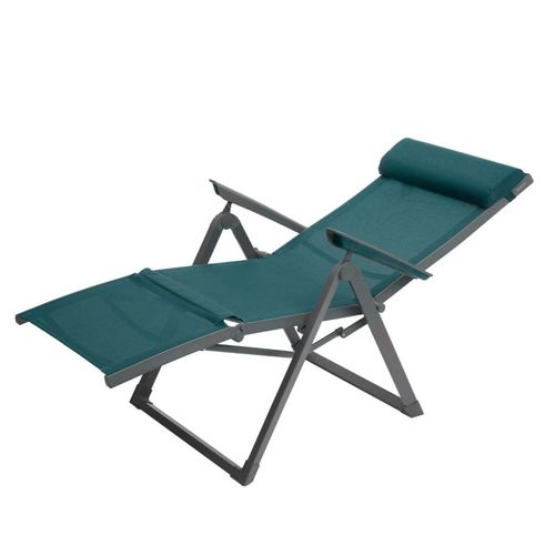 Chaise Longue Decima Bleu Canard/graphite - Bleu Canard