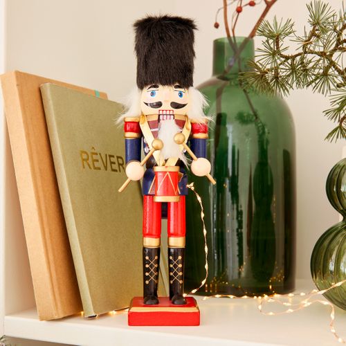 Casse noisette H. 25 cm - Bleu/rouge vue d'ambiance 1