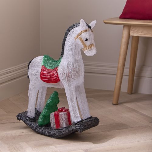 Cheval à bascule LED H. 50 cm  Multicolore vue d'ambiance 1