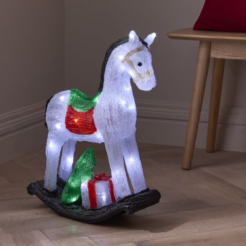 Cheval à bascule LED H. 50 cm  Multicolore