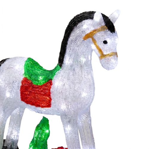 Cheval à bascule LED H. 50 cm  Multicolore vue détaillée