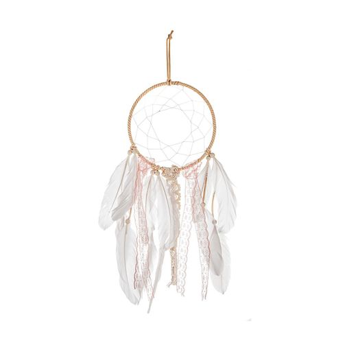 Déco Murale Attrape Rêve Dentelle H 60 Cm