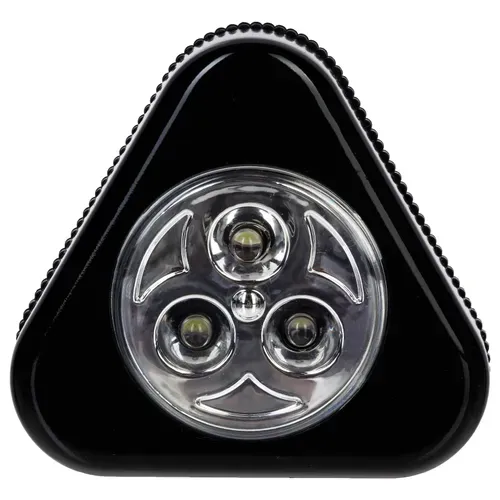 Lot de 3 spots LED à piles - Argenté vue de face