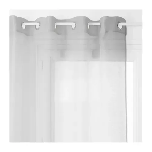 Voilage à Oeillets Gris  135 X 240 Cm