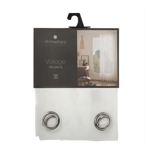 Voilage 135x240 cm MOLY Blanc vue d'ambiance 1
